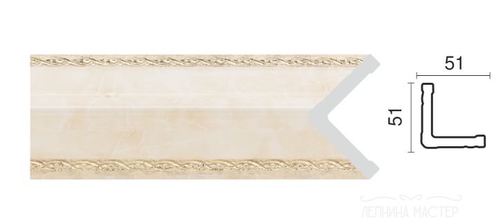 Угол Decor Dizayn 142-10 фото 1 &mdash; Лепнина-Мастер