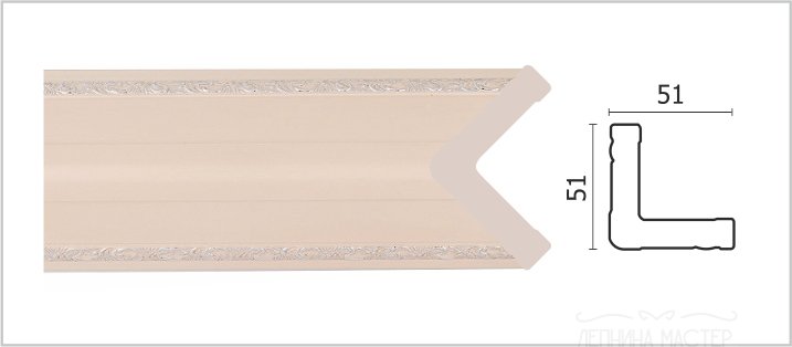 Уголок Decor Dizayn 142-62S фото 1 &mdash; Лепнина-Мастер
