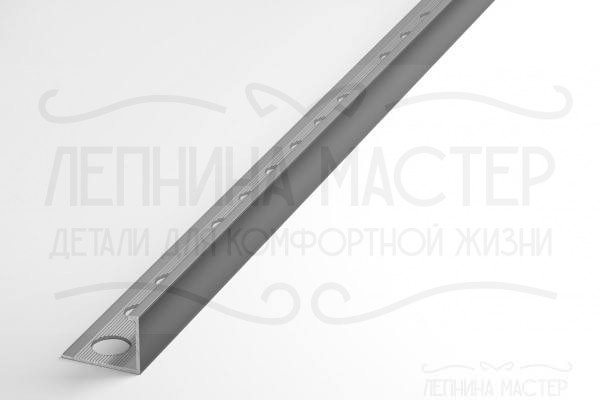 Алюминиевый Г - образный профиль ПО-Г6мм серебро/мат 2,7 м. фото 1 &mdash; Лепнина-Мастер