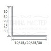 Уголок латунный браш без отверстий ЛПН-30х30мм 2,7 м. фото 2 &mdash; Лепнина-Мастер