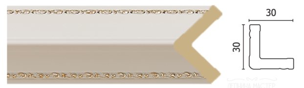 Угол Decor Dizayn 143-115G(S) фото 1 &mdash; Лепнина-Мастер